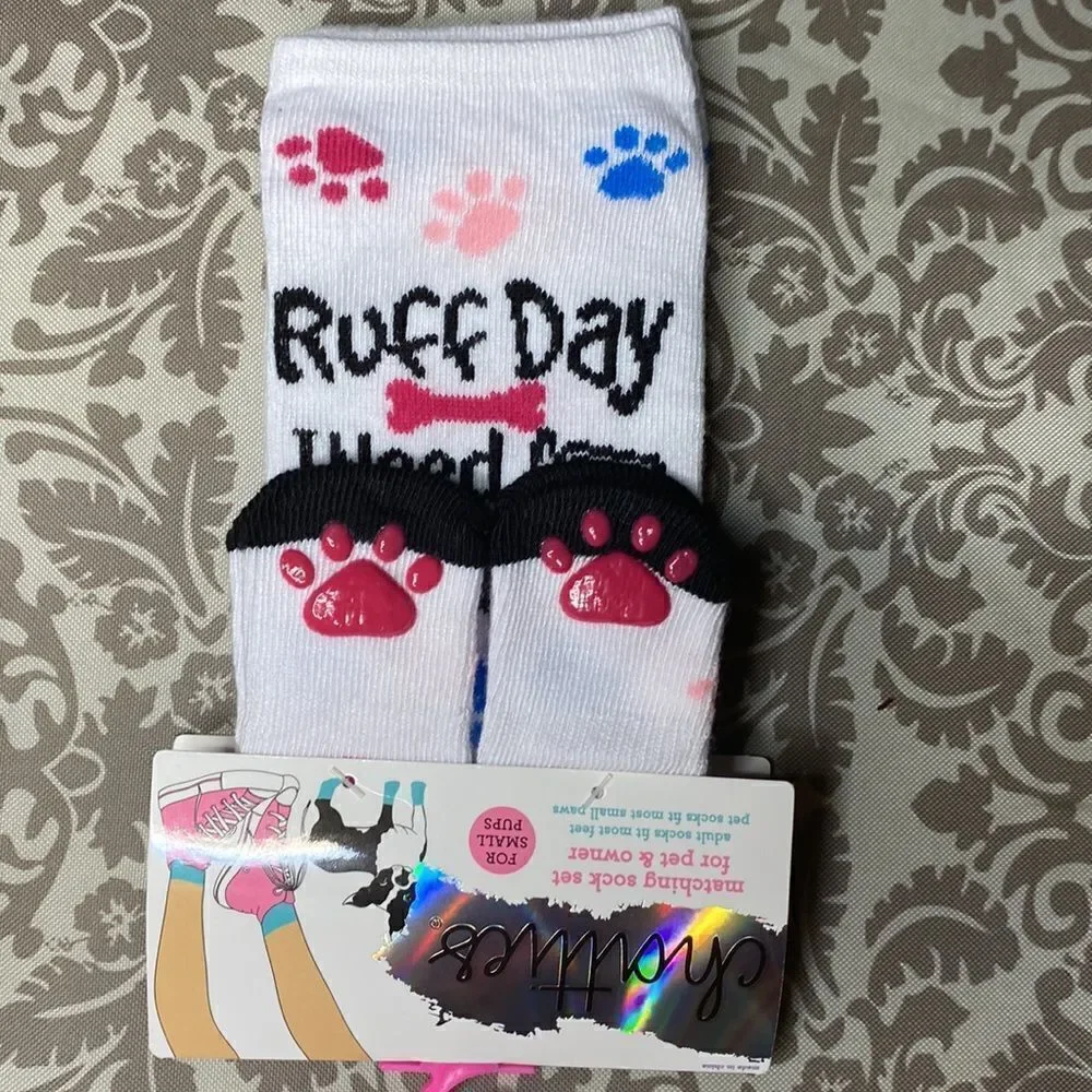 Chatties ‎ Matching Sock Set for Pet & Owner for small pups